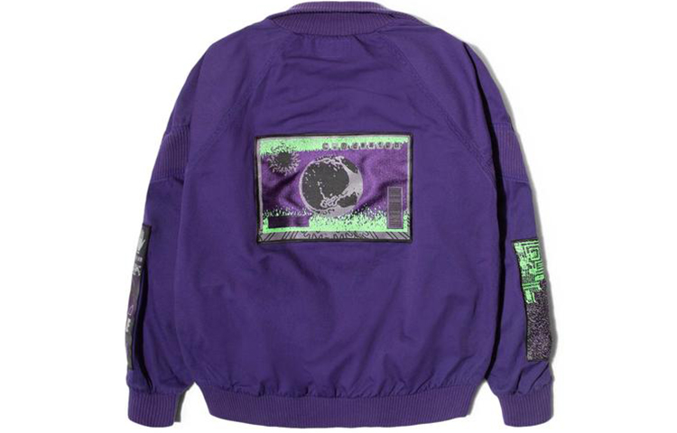 Lookbook Cav Empt 男女款紫色半拉鍊套頭外套 CES16JK23