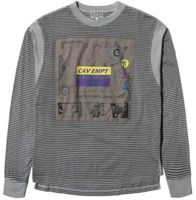Cav Empt Unisex Taking Hold Striped Long Sleeve T-Shirt CES15LT06 Buy Cav Empt Unisex Taking Hold Striped Long Sleeve T-Shirt CES15LT06