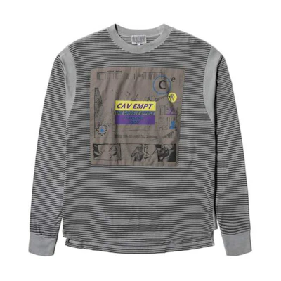 Cav Empt Unisex Taking Hold Striped Long Sleeve T-Shirt CES15LT06