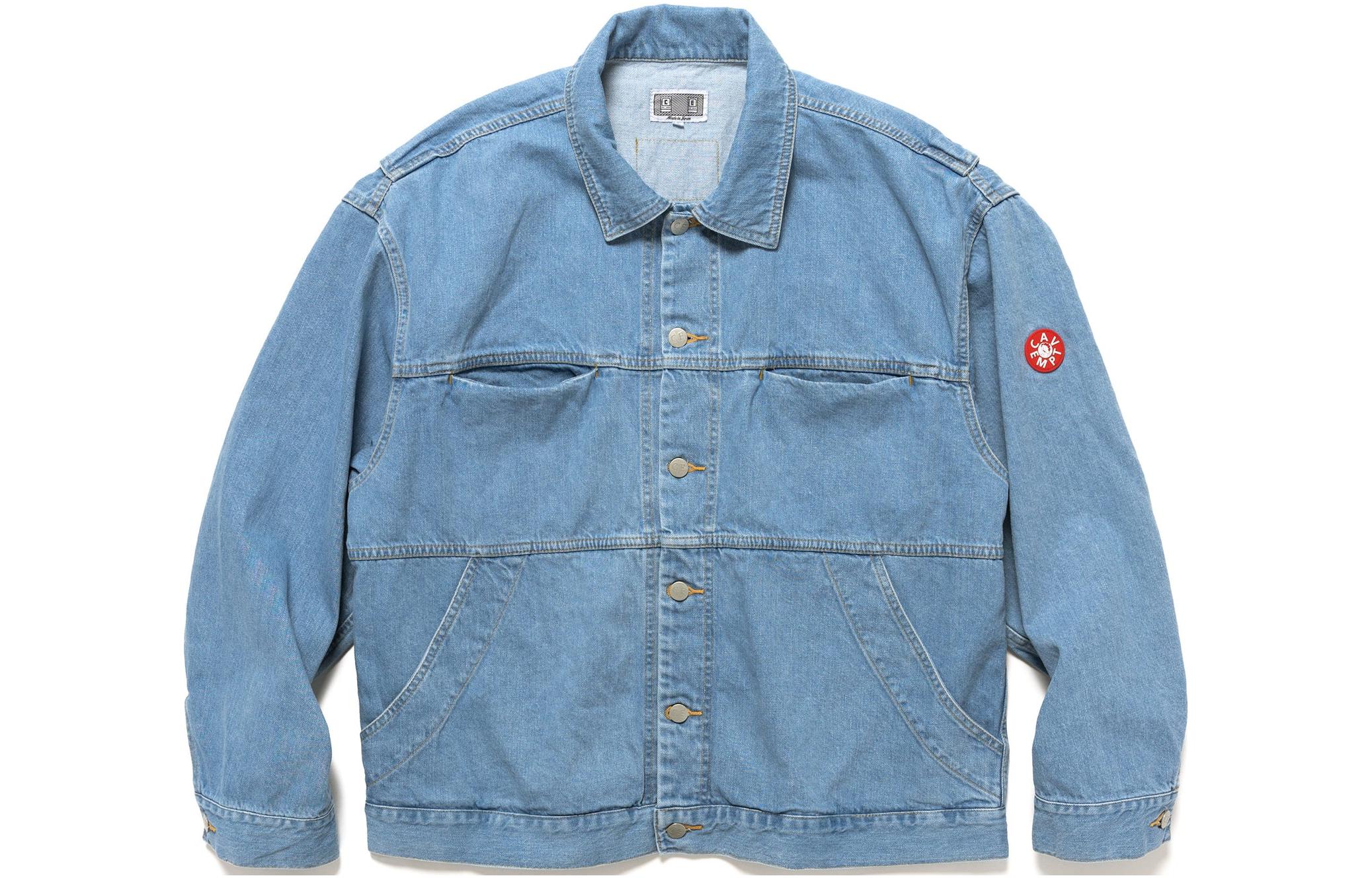 Order Chaqueta de Denim Lavado Cav Empt con Bolsillo y Cuello para Hombre - Azul CES23JK19