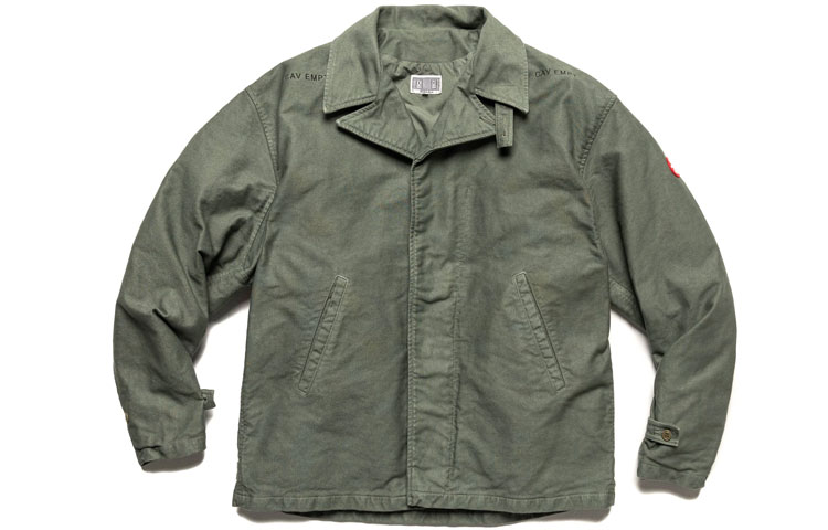 Cav Empt Washed Utility Work Jacket Green CES18JK10