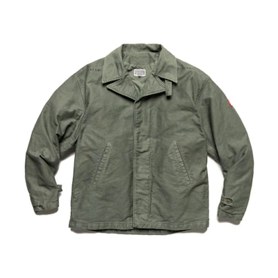 Cav Empt Washed Utility Work Jacket Green CES18JK10