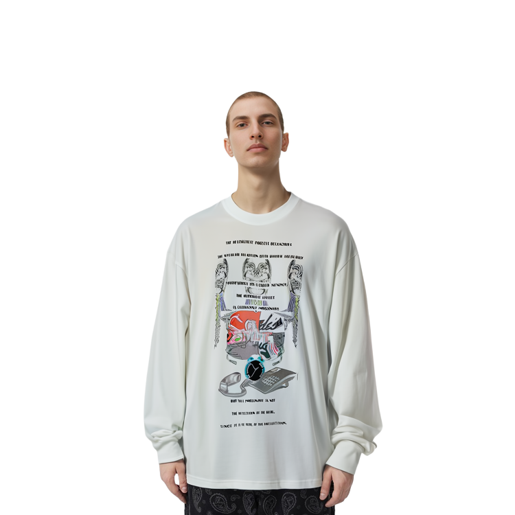 Details for Cav Empt Putih Unisex Crewneck Sweatshirt CES18LT03_WHITE