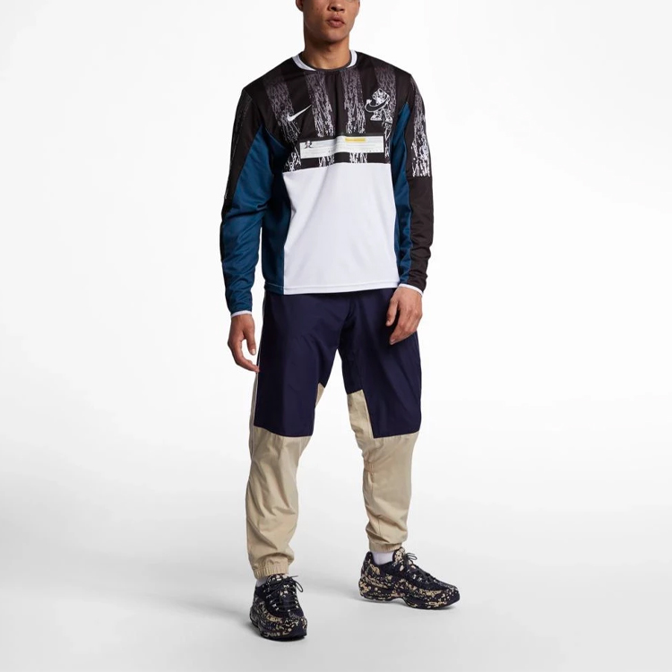 Shop Cav Empt x Nike 男女黑色長袖套頭T恤 CE-FW18-003