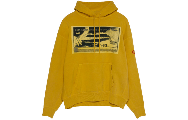 Cav Empt Yellow Printed Pullover Hoodie TBD-CE-1176