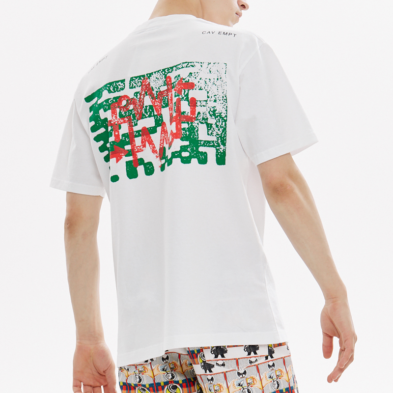 Purchase Cav Empt ZIGGURAT 印章图案男女同款白色T恤 CES17T06
