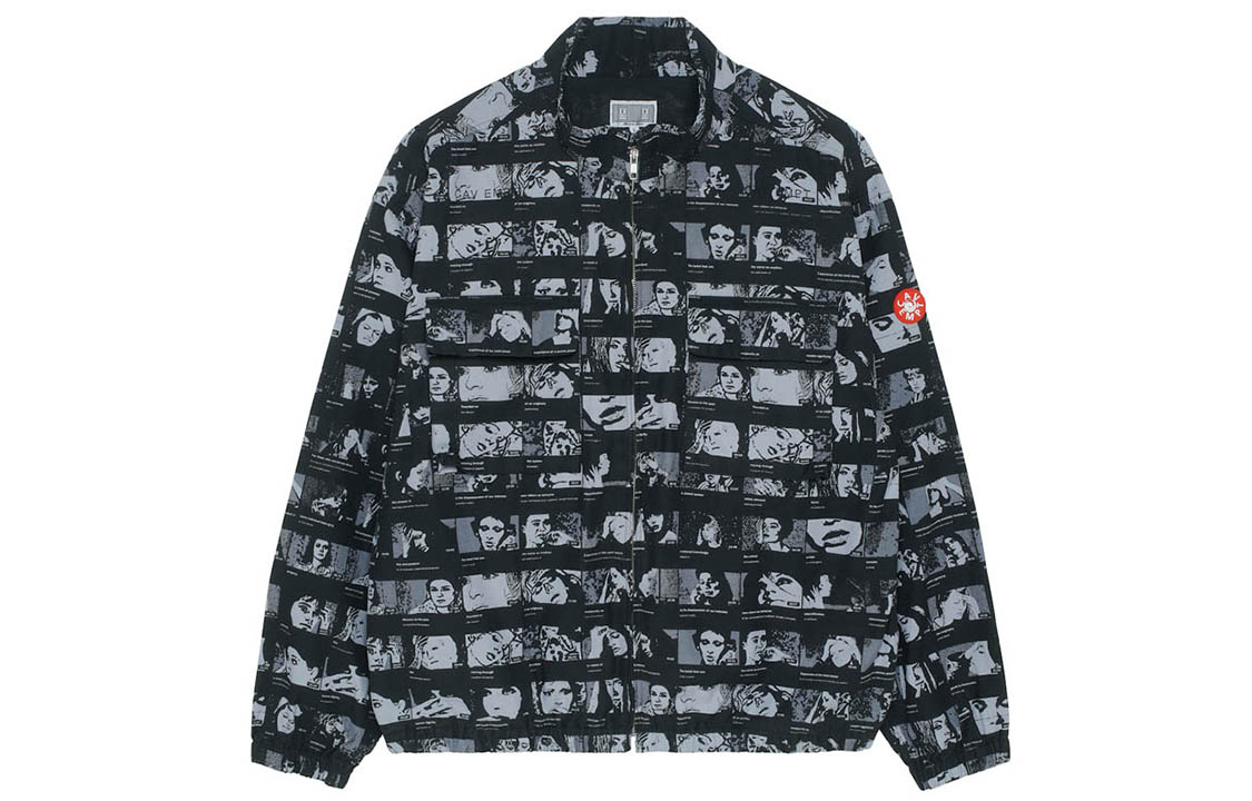 Order Cav Empt 지퍼 재킷 블랙 男女同款 CES18JK16