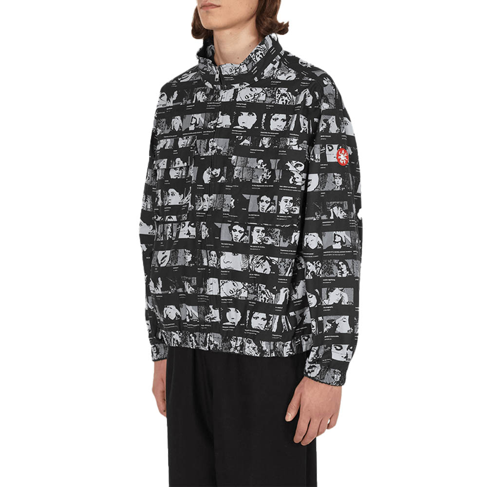 Shop Cav Empt 지퍼 재킷 블랙 男女同款 CES18JK16