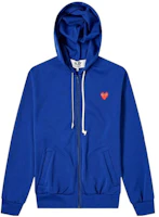 CDG Play Blue Solid Graphic Sweatshirt . P1T172-02 CDG Play Blue Solid Graphic Sweatshirt . P1T172-02