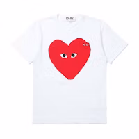 CDG Play Classic Red Heart Logo Casual Comfortable T-Shirt. AZ-T220-051-1 CDG Play Classic Red Heart Logo Casual Comfortable T-Shirt. AZ-T220-051-1