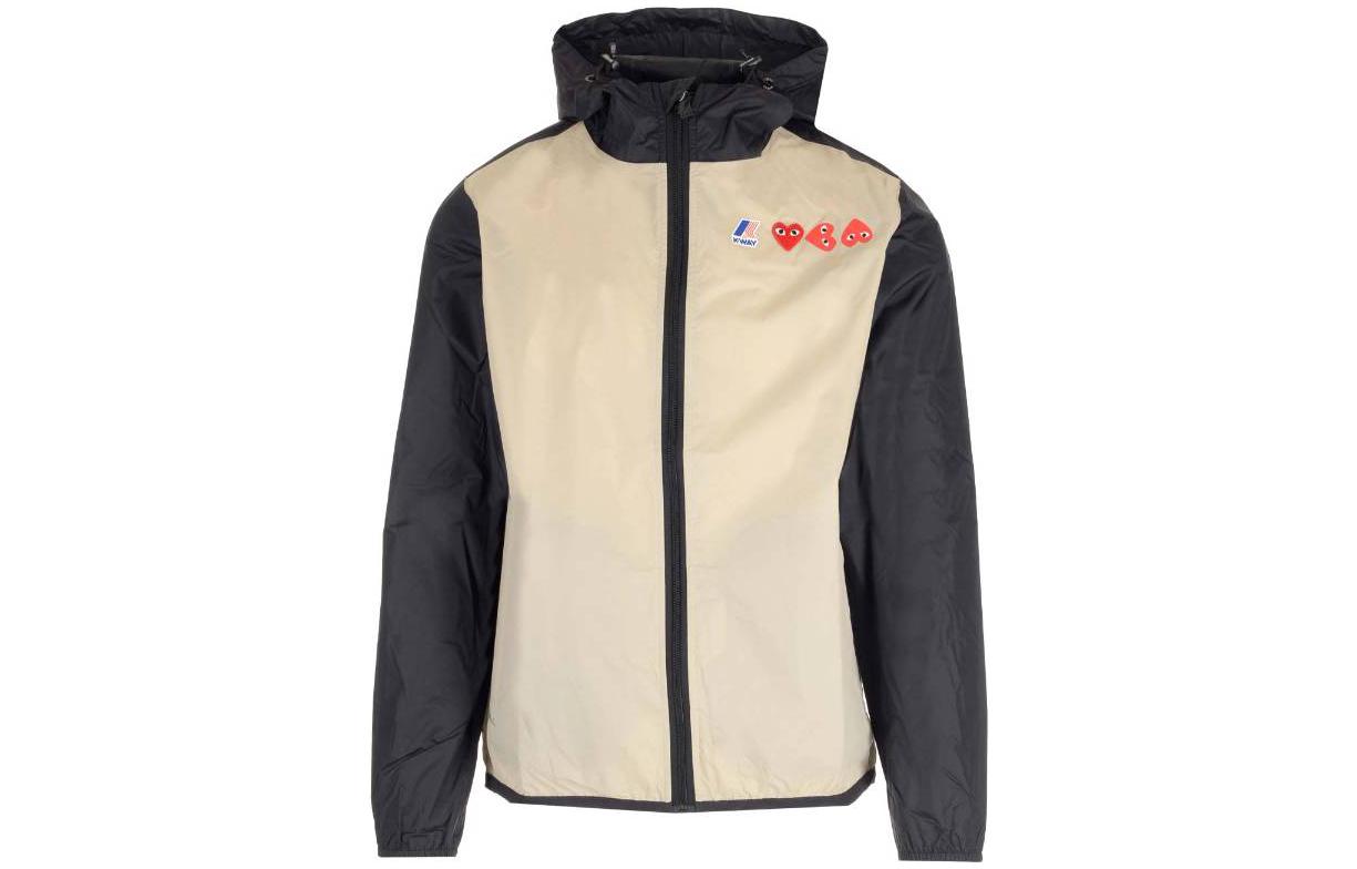 CDG Play Color-Block Zip Hoodie Jacket P1-J505-3