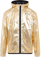 CDG Play Gold Hoodie Zip Jacket with Solid Logo Print. AZ-J508-051-1 CDG Play Gold Hoodie Zip Jacket with Solid Logo Print. AZ-J508-051-1