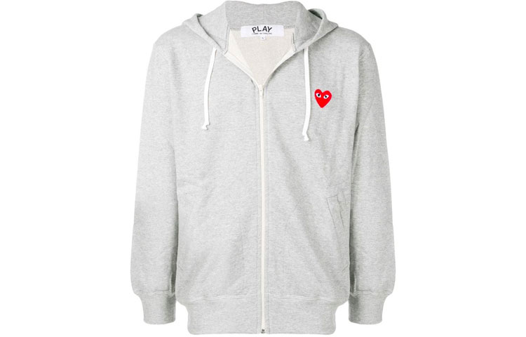 CDG Play Grey Cotton Sweatshirt for Men P1-T168-1