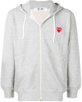 CDG Play Grey Cotton Sweatshirt for Men P1-T168-1 CDG Play Grey Cotton Sweatshirt for Men P1-T168-1