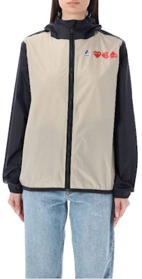 CDG プレイ ハートロゴ カラーブロック フーディー ユニセックス AZ-J505-051-3 Buy CDG プレイ ハートロゴ カラーブロック フーディー ユニセックス AZ-J505-051-3