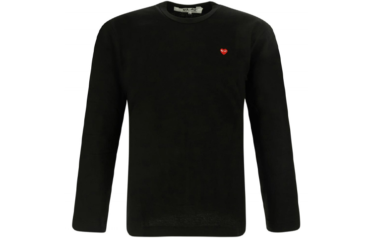 CDG Play Heart Logo Pullover Sweatshirt Black () P1-T308-1
