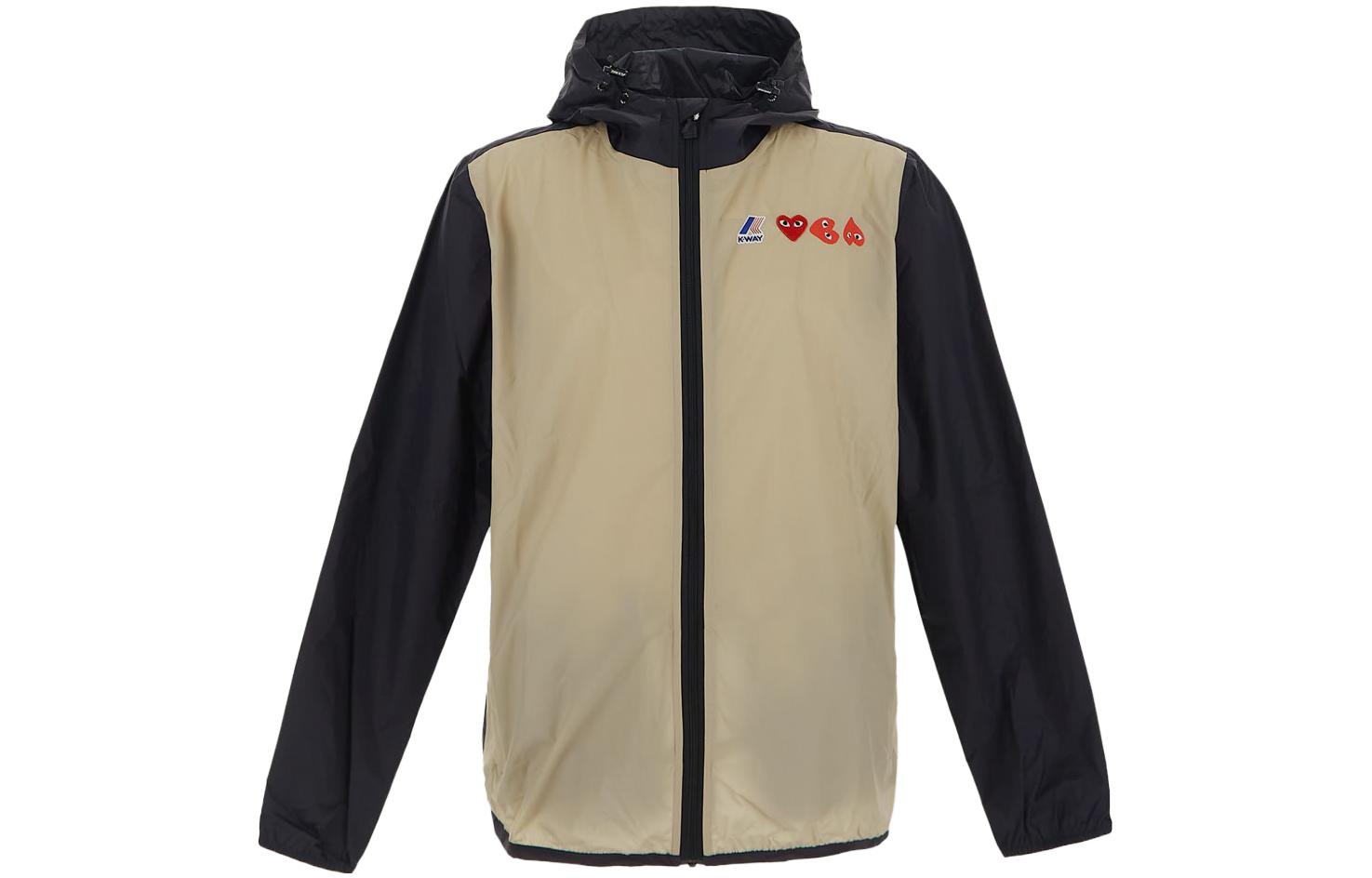 CDG Play Multicolor Logo Print Long Sleeve Sweatshirt Black (). P1J505BEIGEBLACK