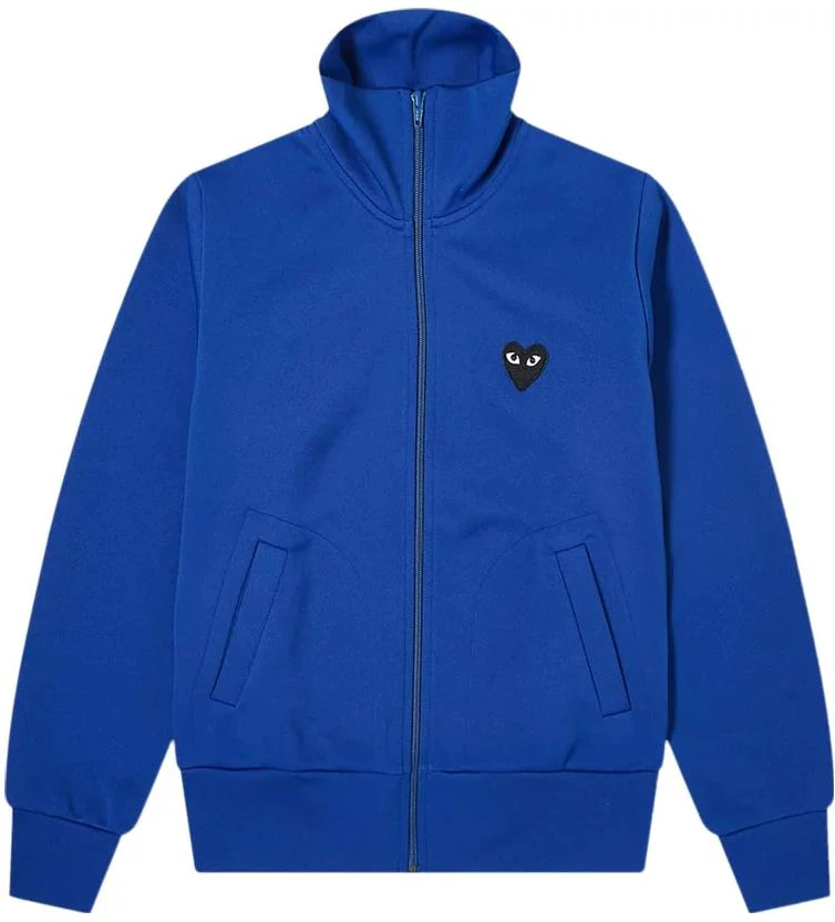 cdg-play-navy-blue-unisex-zip-up-jacket-casual-outerwear-p1-t255