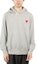 Lookbook CDG Play Red Heart Logo Hoodie Gray Menswear by Comme des Garçons. AZ-T170-051-1