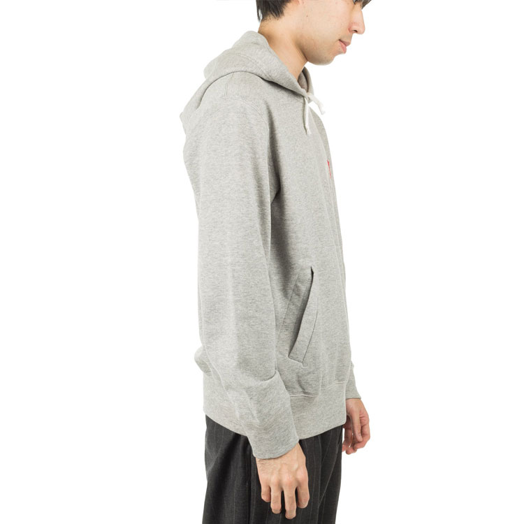 Purchase CDG Play Red Heart Logo Hoodie Gray Menswear by Comme des Garçons. AZ-T170-051-1