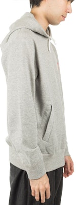 CDG Play Red Heart Logo Hoodie Gray Menswear by Comme des Garçons. AZ-T170-051-1 Purchase CDG Play Red Heart Logo Hoodie Gray Menswear by Comme des Garçons. AZ-T170-051-1