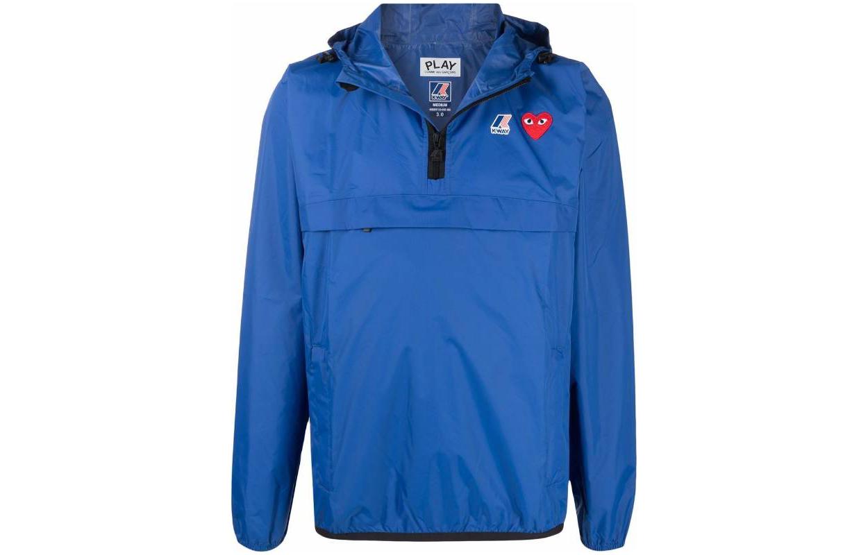 CDG Play Solid Color Pullover Hoodie Jacket Unisex. P1-J502-2