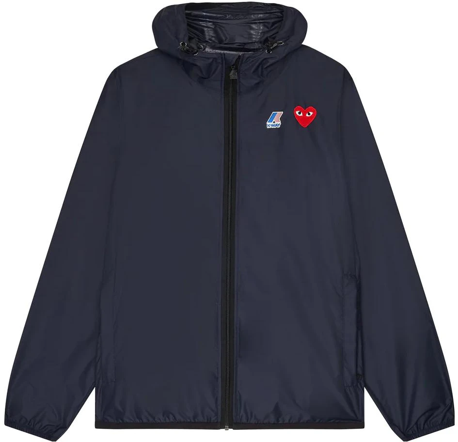 cdg-play-solid-color-zip-hoodie-jacket-navy-blue-p1-j501-1