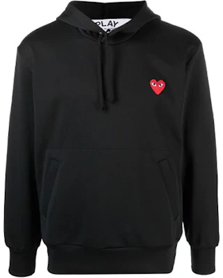 Hoodie Hitam CDG Play SS21 dengan Cetakan Ikonik Hati. P1T174 Buy Hoodie Hitam CDG Play SS21 dengan Cetakan Ikonik Hati. P1T174