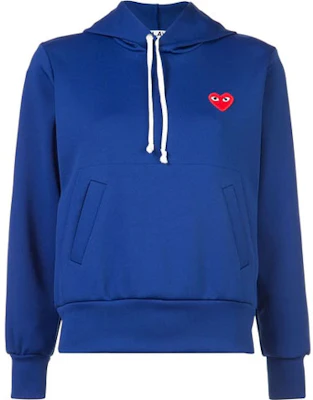 CDGプレイ SS21 ブループルオーバーフーディー ハート刺繍 ユニセックス. P1T173-2 Buy CDGプレイ SS21 ブループルオーバーフーディー ハート刺繍 ユニセックス. P1T173-2