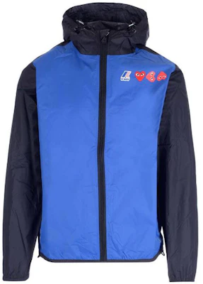 CDG Play 2023春夏男士蓝色拼色拉链连帽外套 P1-J505-2 Buy CDG Play 2023春夏男士蓝色拼色拉链连帽外套 P1-J505-2