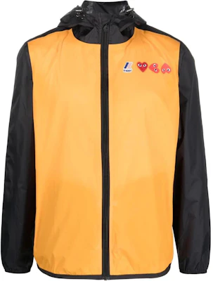 꼼데가르송 플레이 SS23 컬러블록 후드 집업 재킷 오렌지. P1-J505 Buy 꼼데가르송 플레이 SS23 컬러블록 후드 집업 재킷 오렌지. P1-J505