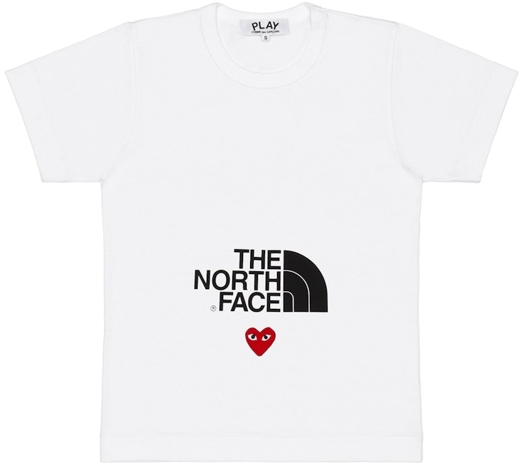 cdg-x-the-north-face-ladies-t-shirt-white