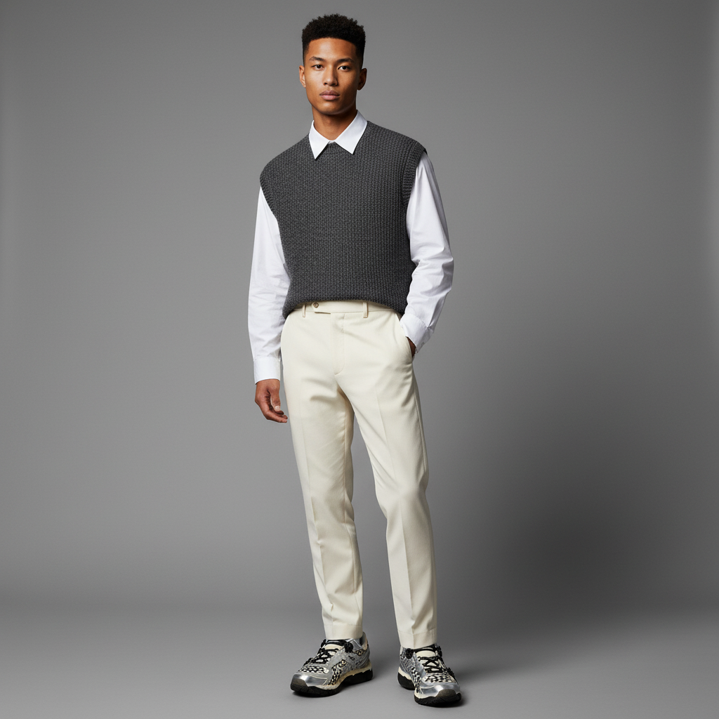 Lookbook セシリー・バーンセン × アシックス ゲルカヤノ20「バニラ・ピュアシルバー」 1203A984-250