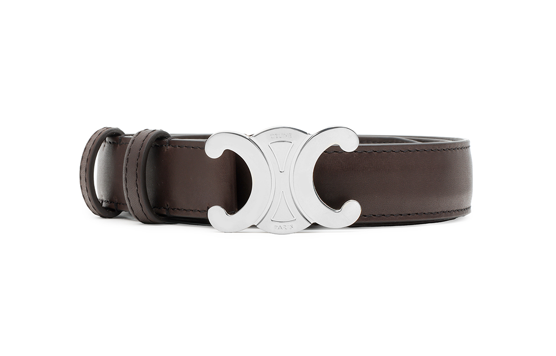 Shop CELINE  2.5cm Interlocking Buckle Casual Fashion Belt. 45AKA3A78.19SI