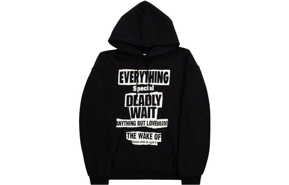 CELINE  Alphabet Print Hooded Sweatshirt Black. 2Y99D670Q-38AW