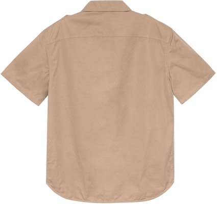 CELINE Beige Short Sleeve Shirt with Patch Pocket and Velcro Closure 2C881219I-02BG Lookbook CELINE Beige Short Sleeve Shirt with Patch Pocket and Velcro Closure 2C881219I-02BG