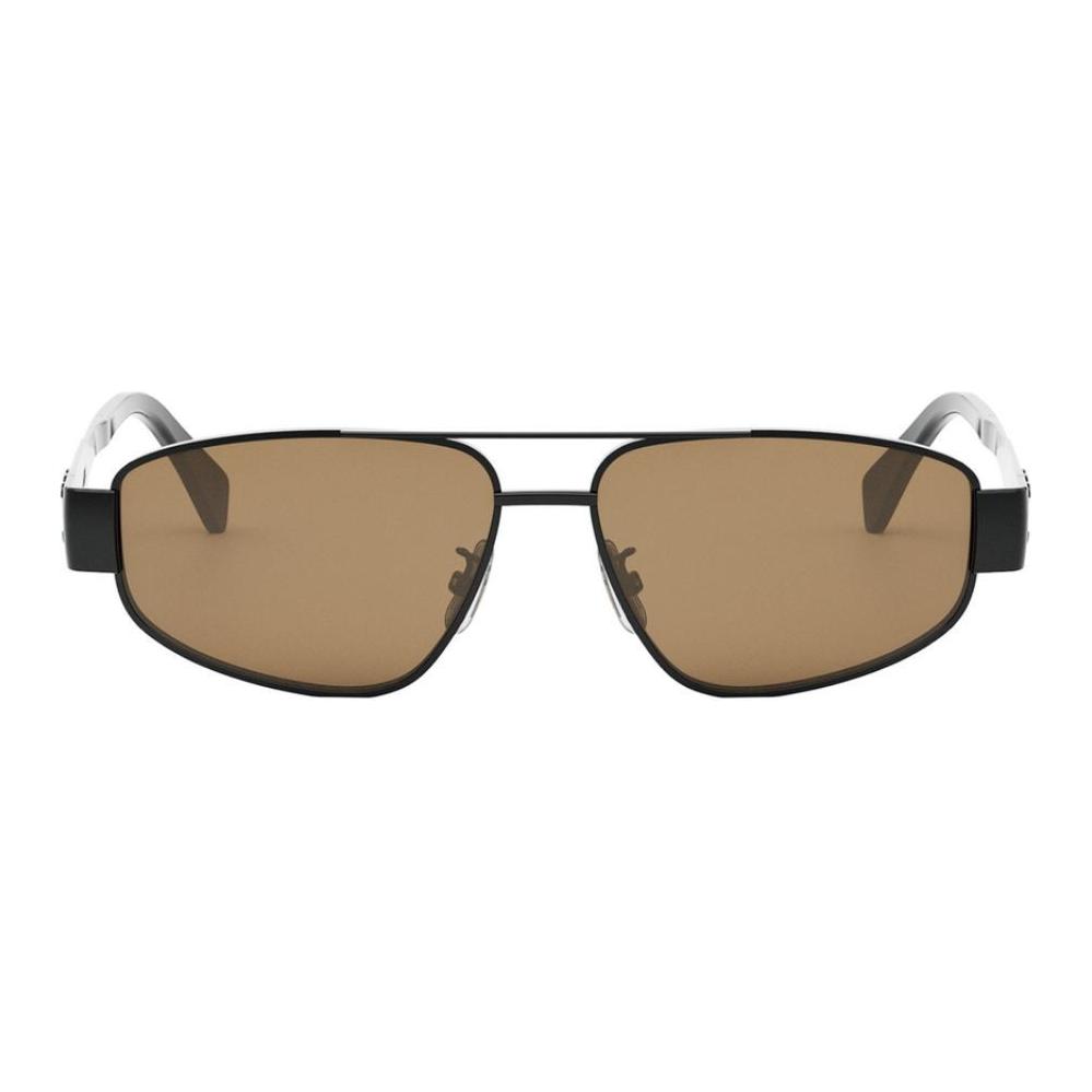 CELINE  Black Aviator Sunglasses with Logo Detail. CL40281U01E 圖 3