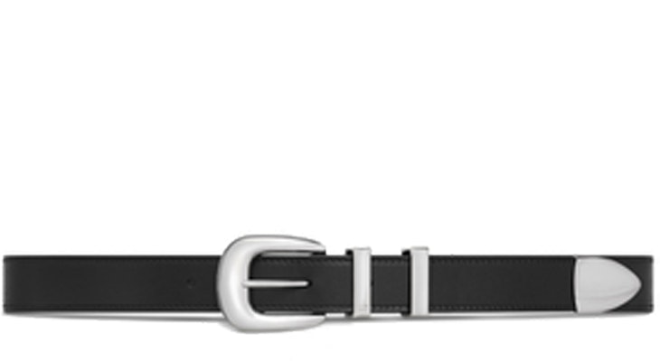 CELINE Black Calfskin Leather Belt with Buckle Decoration 2.5CM. 45BBX3AJG38SI Order CELINE Black Calfskin Leather Belt with Buckle Decoration 2.5CM. 45BBX3AJG38SI
