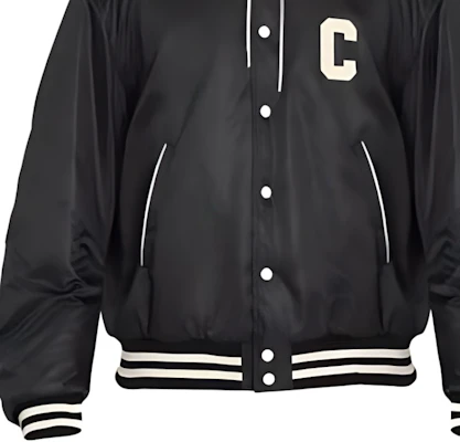 CELINE Black Denim Jacket with Hood and Logo. 2W15A227R-38NO Cheap CELINE Black Denim Jacket with Hood and Logo. 2W15A227R-38NO