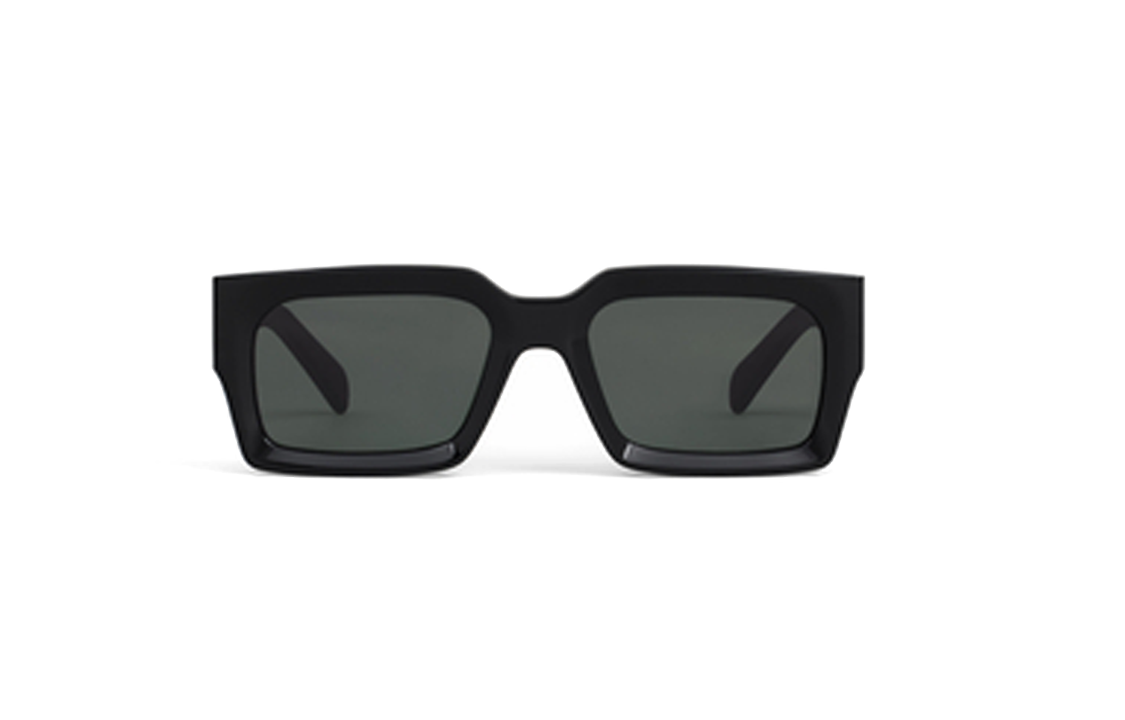 Lookbook CELINE Kacamata Hitam Logo Tidak Beraturan 4S280CPLB38NO