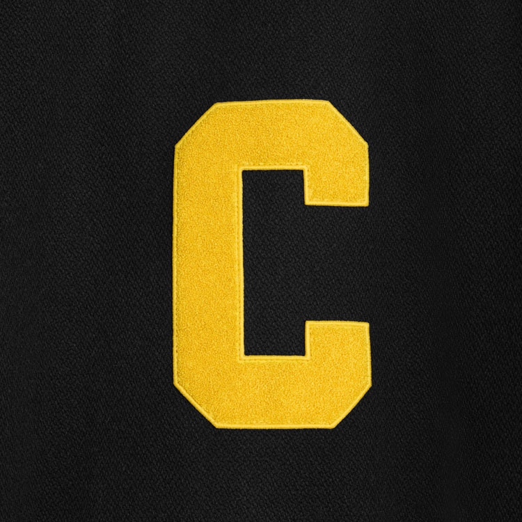 CELINE  Black Letter Striped Patch Long Sleeve Varsity Jacket 2V56D896C-39NJ 圖 5