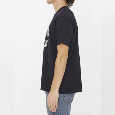 CELINE 黑色标志印花休闲圆领T恤 2X24J671Q-38XC Purchase CELINE 黑色标志印花休闲圆领T恤 2X24J671Q-38XC