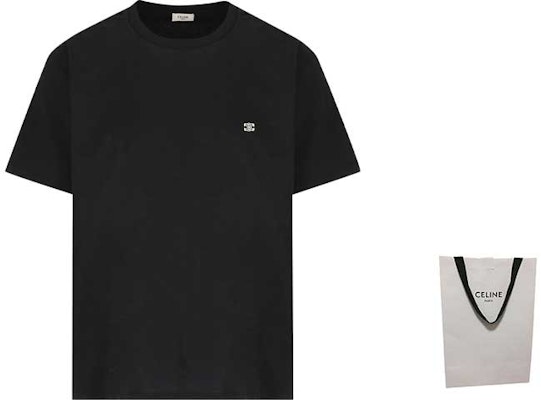 CELINE Black Logo Print Crewneck Loose-Fit T-Shirt. 2X04I671Q-38AW Shop CELINE Black Logo Print Crewneck Loose-Fit T-Shirt. 2X04I671Q-38AW