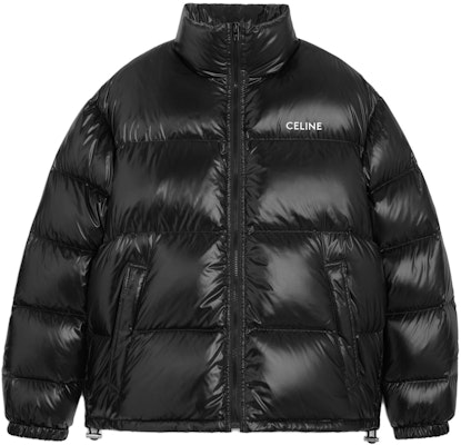 CELINE Black Logo Print Loose-Fit Puffer Jacket. 2W31A595K-38NO Order CELINE Black Logo Print Loose-Fit Puffer Jacket. 2W31A595K-38NO