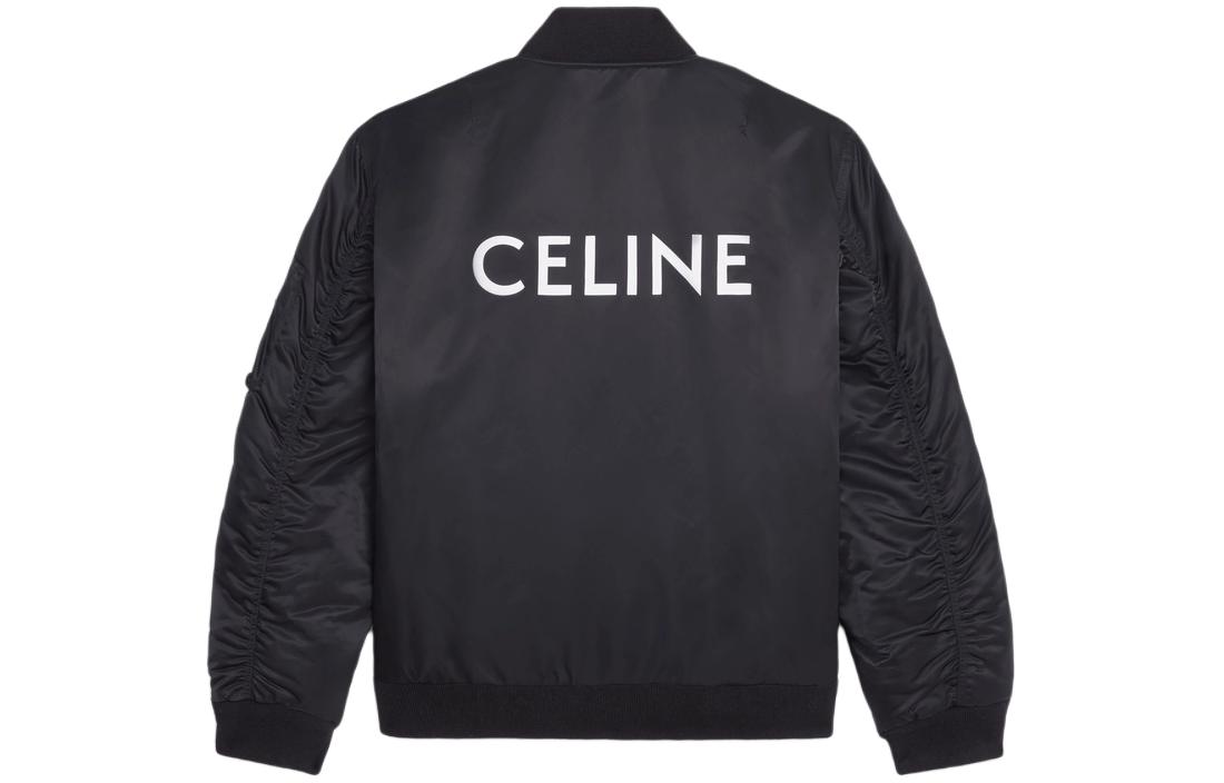 CELINE  Black Logo Print Loose Fit Jacket Long Sleeve Outerwear 2W426889O-38NO 圖 3