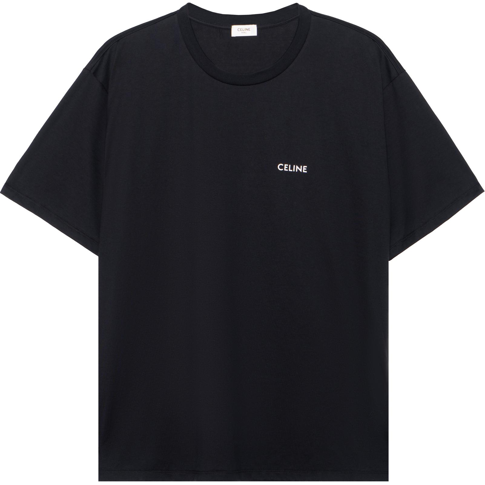Order Camiseta Negra de Manga Corta con Logo Céline. 2X43C671Q-38AW