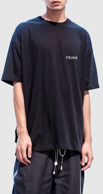 CELINE Black Logo Print Short Sleeve T-Shirt 2X43C671Q-38AW Purchase CELINE Black Logo Print Short Sleeve T-Shirt 2X43C671Q-38AW