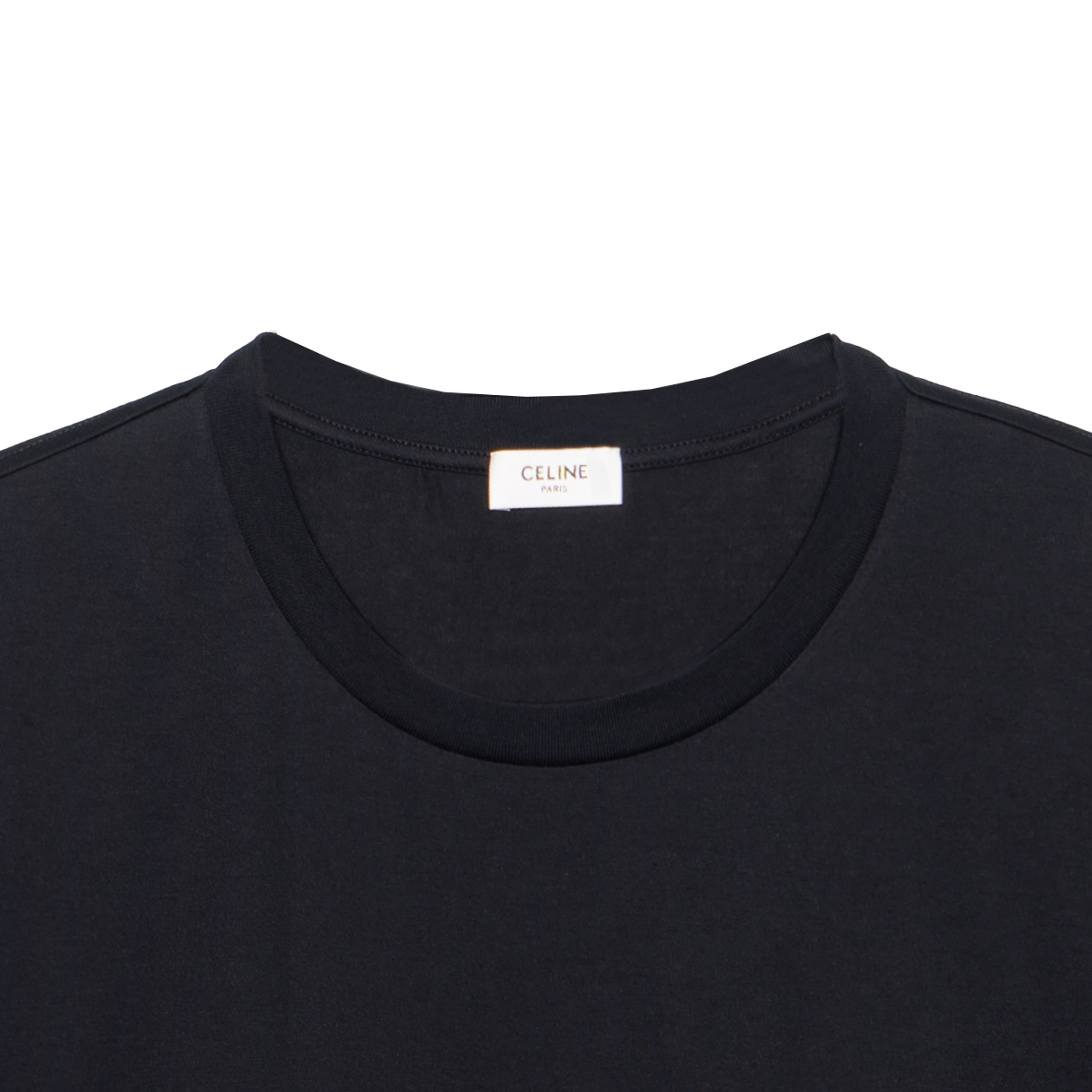 Details for Camiseta Negra de Manga Corta con Logo Céline. 2X43C671Q-38AW
