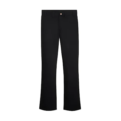 CELINE Black Mid-Rise Flared Denim Jeans with Frayed Seams. 2N583760D-38NF