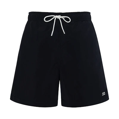 CELINE Black Mid-Rise Straight-Leg Casual Shorts with Belt. 2Z732519U-38NO
